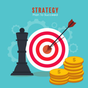Set of various infographic elements for Business Strategy concept.