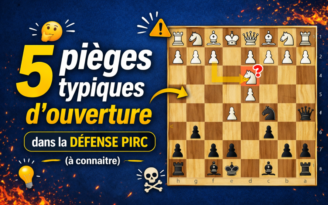 5 pièges typiques d’ouverture dans la défense Pirc (à connaître)