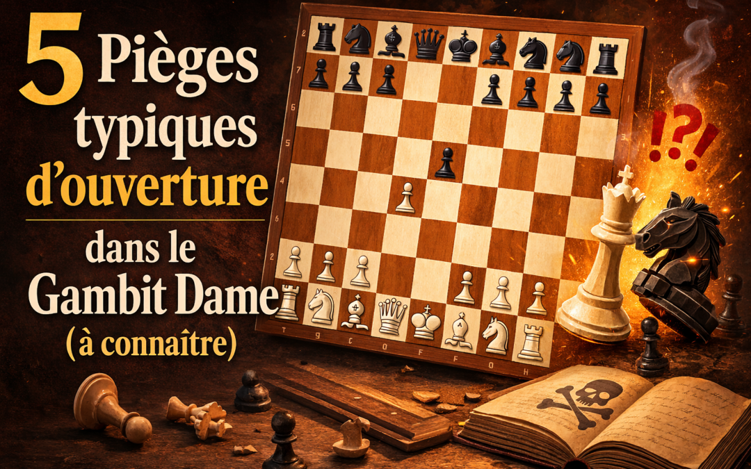 5 pièges typiques d’ouverture dans le Gambit Dame (à connaître)